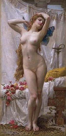 Guillaume Seignac The Awakening of Psyche oil painting picture